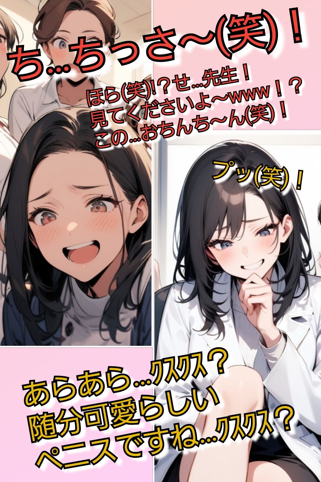 短小包茎マゾ向けCFNMギャラリー 君のオナニー見てあげる 【美人女医＆看護師編】 - サンプル画像 5