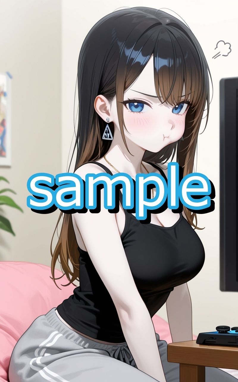 オタクに優しいギャルがゲームに負けた腹いせに押し倒して襲われちゃうイラスト集 - サンプル画像 3
