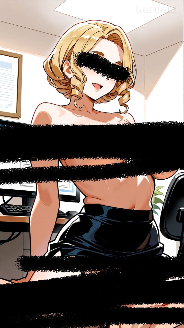 【AIアニメ巨乳美女写真集】Vol.17おっぱい性奉仕が大事なお仕事の金髪秘書森永さん - サンプル画像 4