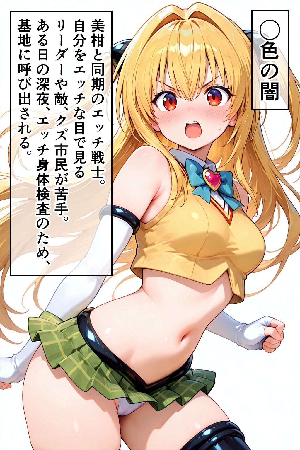 美少女エッチ戦士 金◯の闇 1  えっちぃ身体検査、クズ市民の歪んだ欲望 - サンプル画像 2