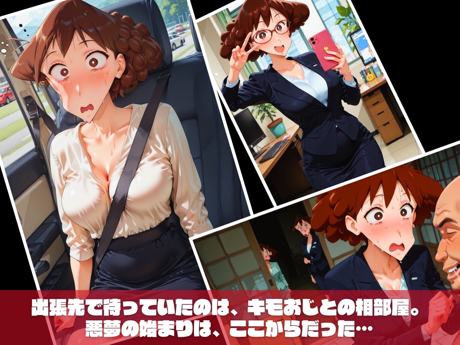 キモおじの温泉征服記 ク●ヨンしんちゃん編 - サンプル画像 1