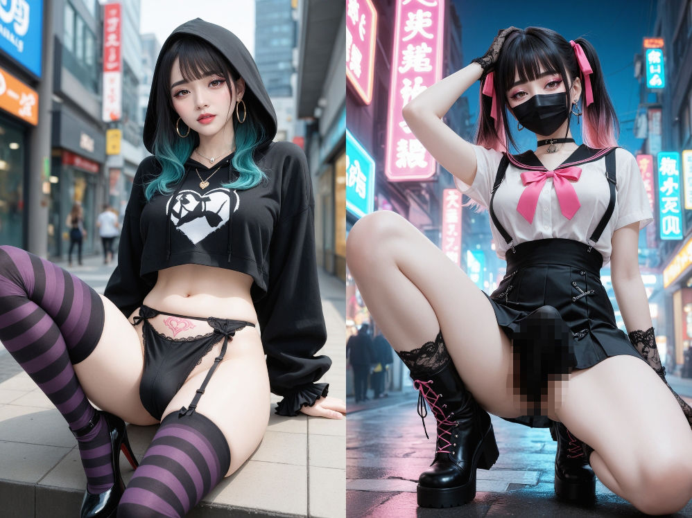 地雷系ふたなり女子の病みかわシンドローム - サンプル画像 4