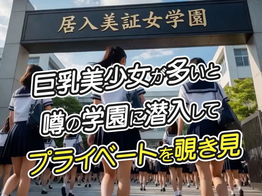 【4K 動画】巨乳美少女学園 潜入盗撮 - サンプル画像 1