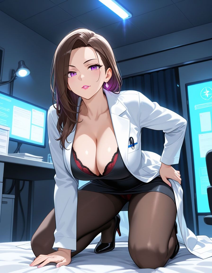 気が強めの人妻女医師がアへ顔でいきまくる - サンプル画像 2