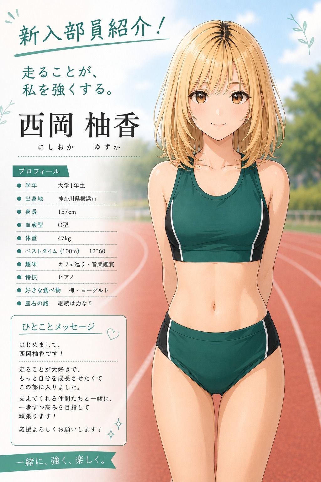 【CG】女子陸上部新入部員ヌード写真集  Vol.1 - サンプル画像 1