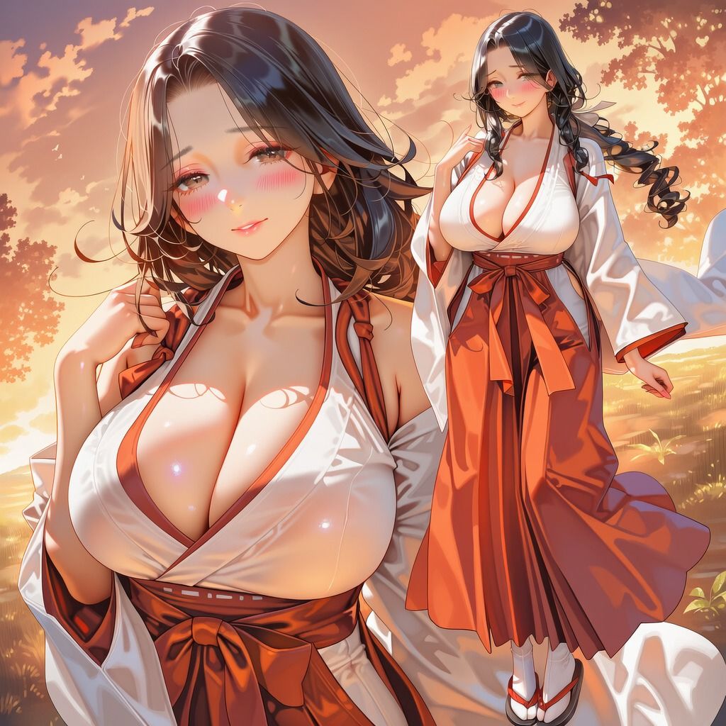 人妻のぞみさんの秘め事（巫女_村の掟） - サンプル画像 1