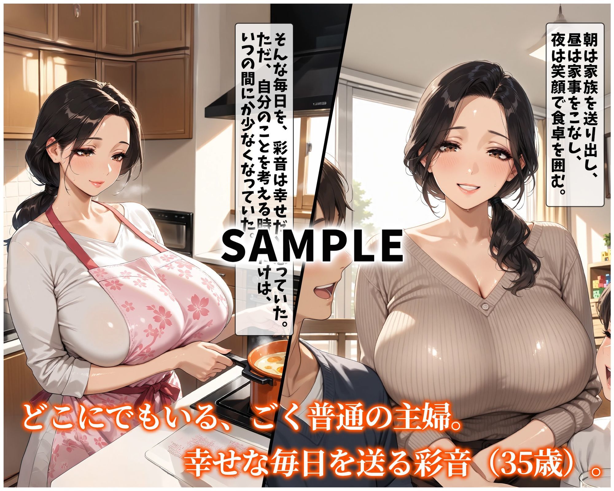 寝取られ人妻（35）普通の主婦が一番エロい - サンプル画像 2