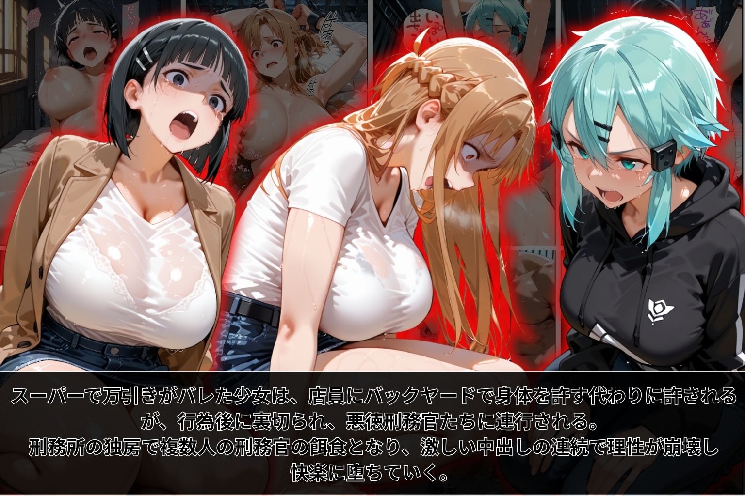 万引き女子‐店員に続き警官チンポで快楽堕ち！‐part2 - サンプル画像 1