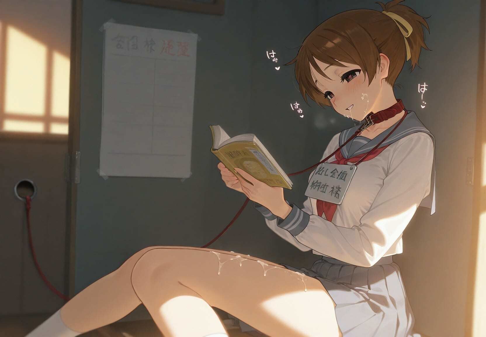 清楚JK彼女が文化祭で「全員の精液受けます」って公衆便器化www け〇おん！ - サンプル画像 5