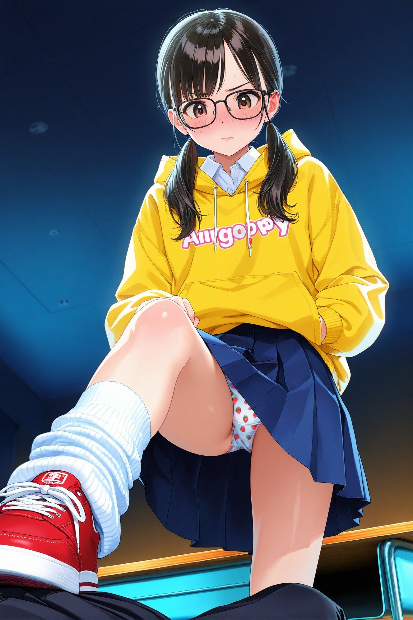 ルーズソックスJKの踏みつけパンチラ  Vol.2 - サンプル画像 8