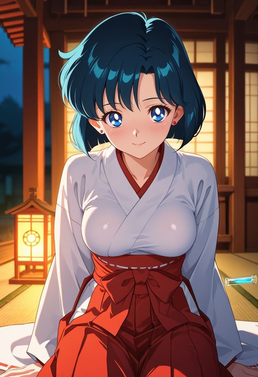 もしも。。。このキャラが巫女だったら〜水野〇美〜 - サンプル画像 1