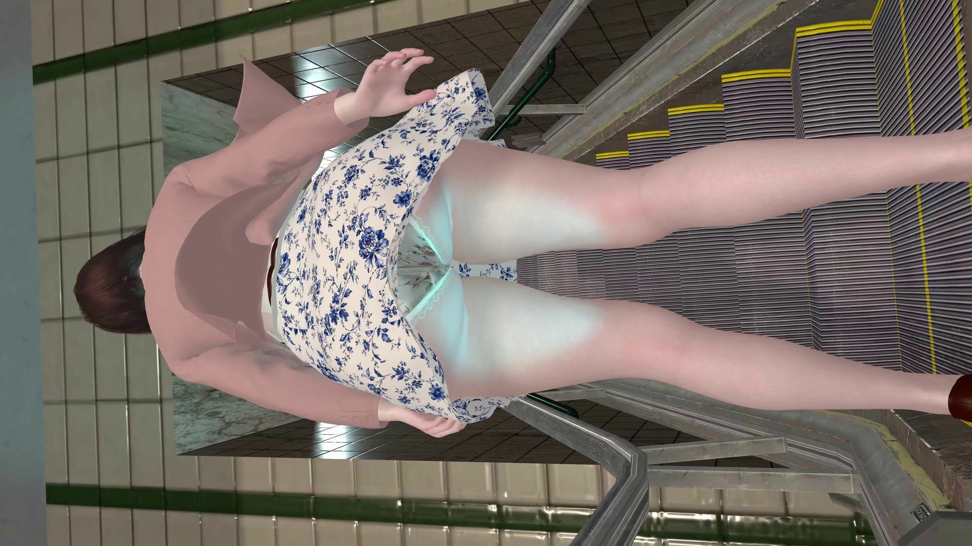 【4K60fps】電車対面パンチラ2 〜 日常に潜む秘め事 〜 神代優菜-Part1 - サンプル画像 4