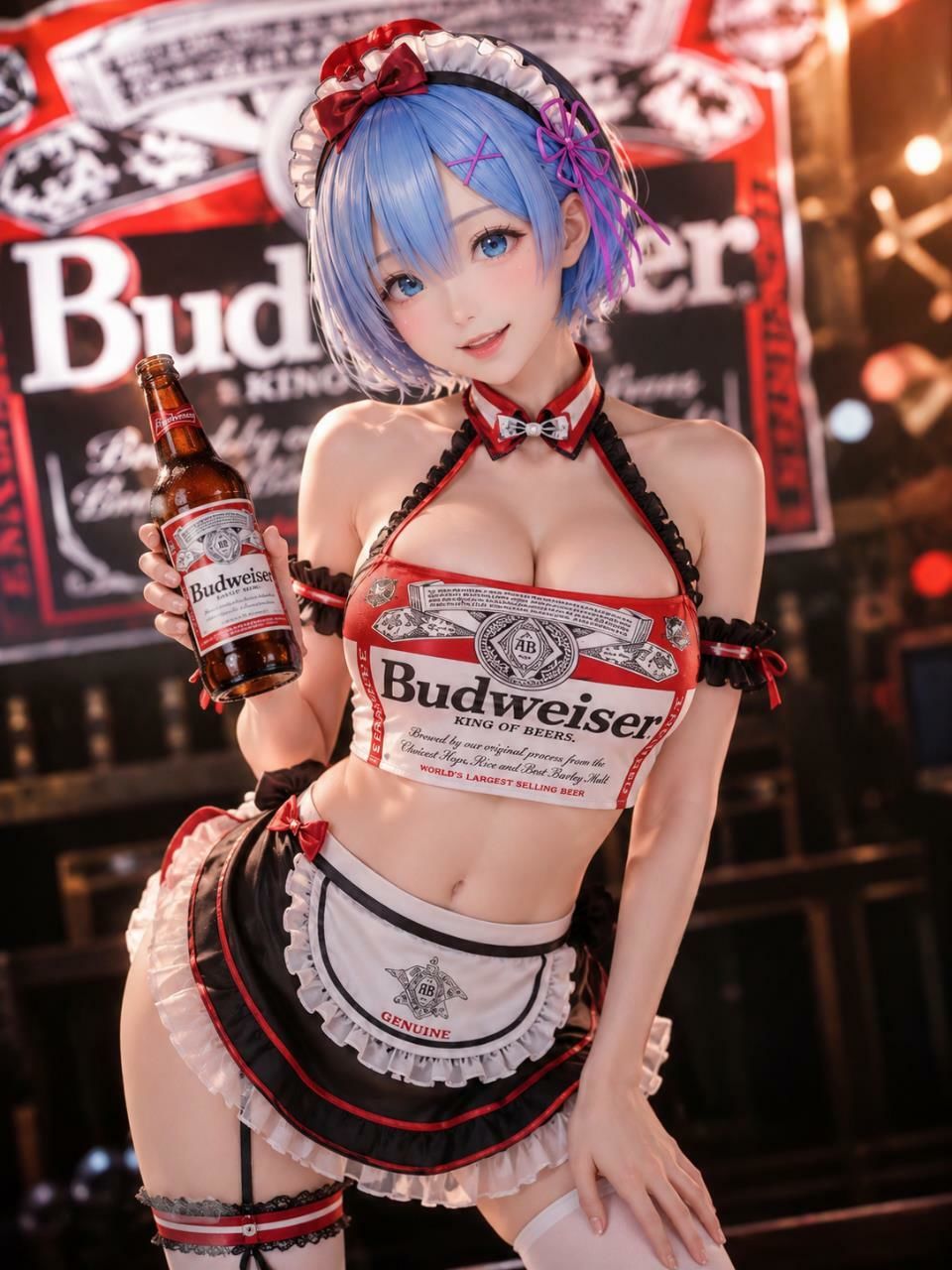 メイド風バドガールリアル風美少女レ〇りん〜イラスト集〜 - サンプル画像 1