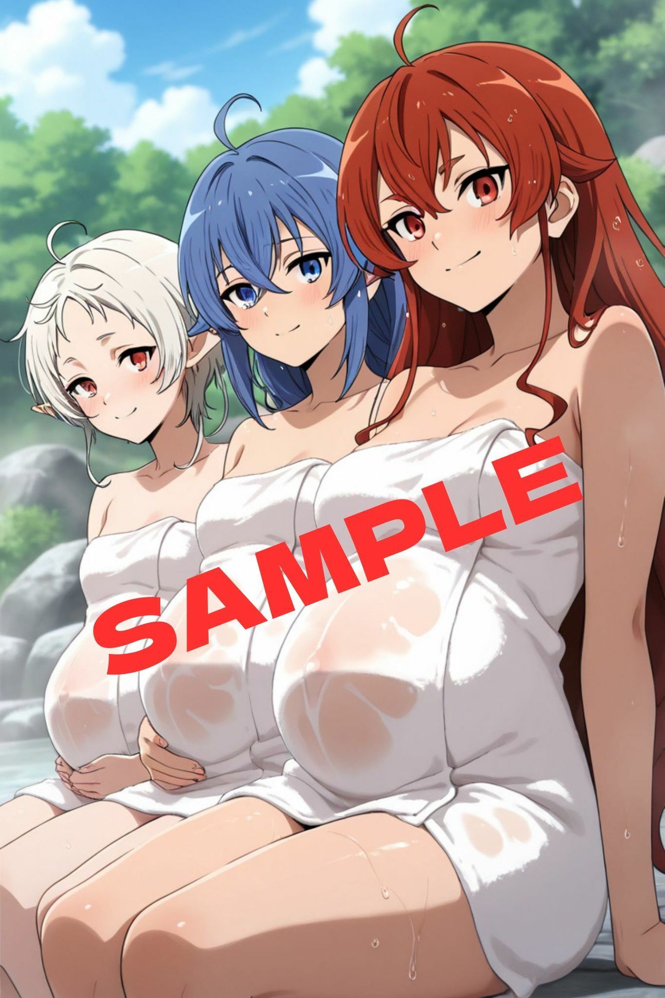 イチャラブ中出し温泉旅行 異世界行ったら子作りする - サンプル画像 10