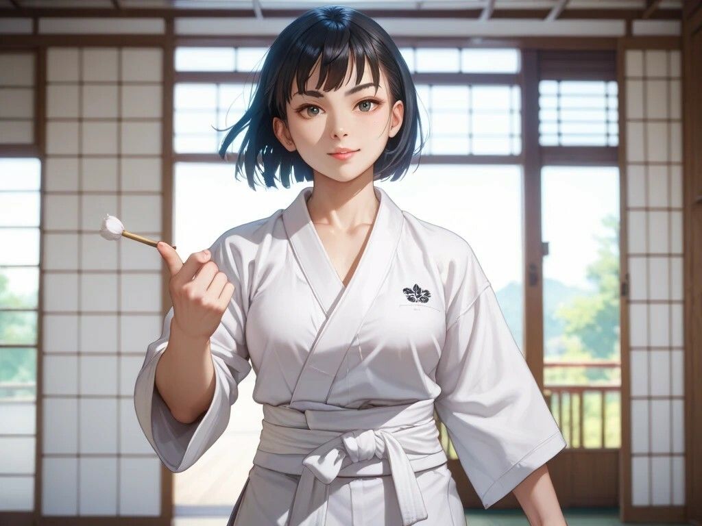 柔道娘と浴衣美女と船乗り美女とメイドのお仕事 - サンプル画像 1