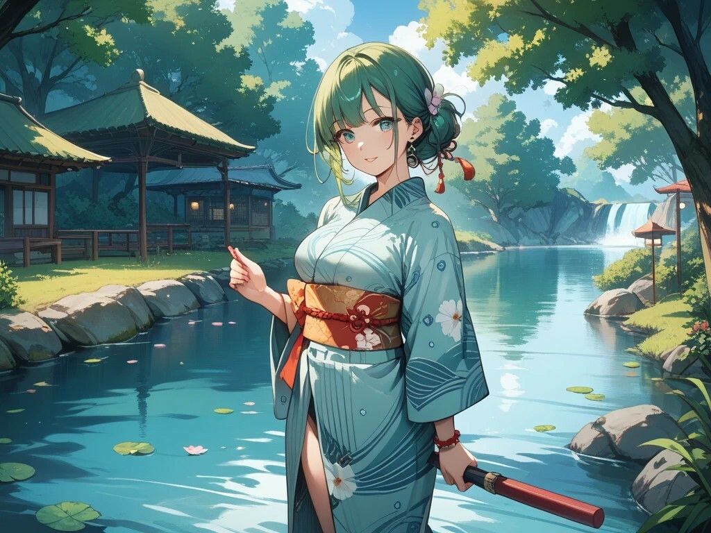 柔道娘と浴衣美女と船乗り美女とメイドのお仕事 - サンプル画像 3