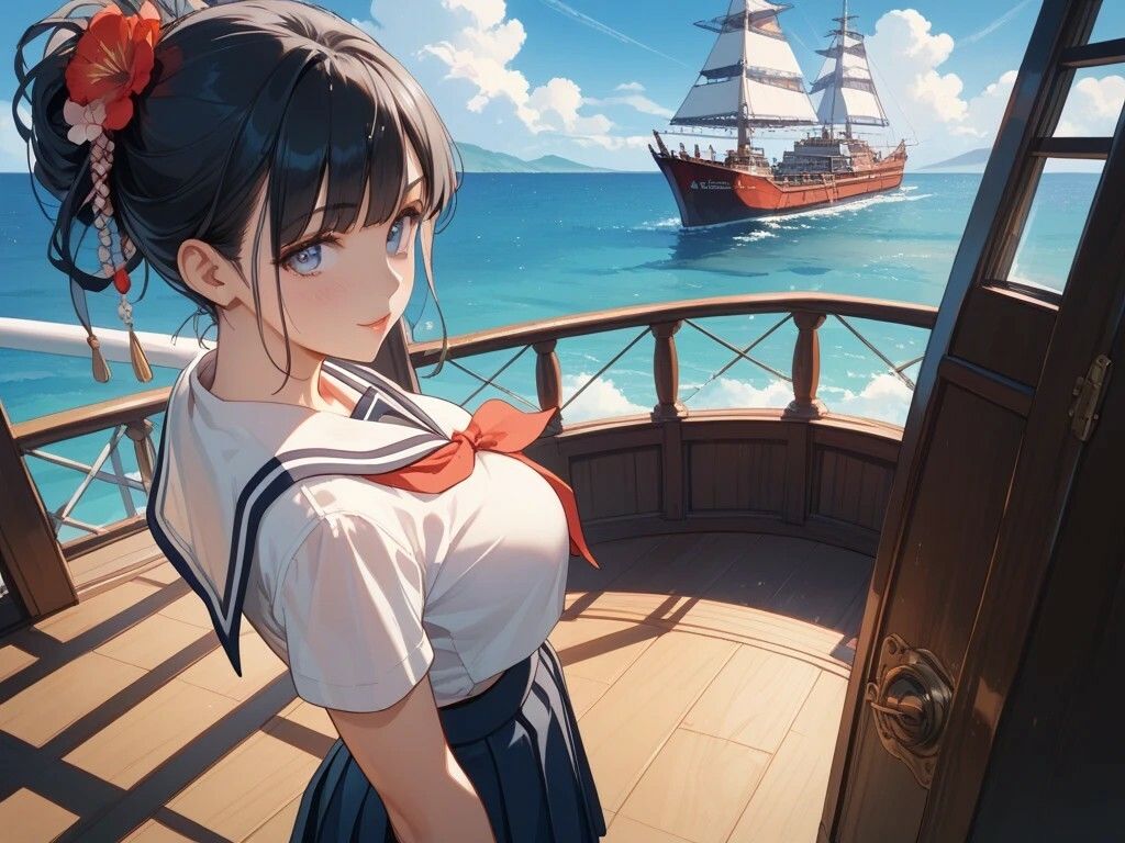 柔道娘と浴衣美女と船乗り美女とメイドのお仕事 - サンプル画像 6