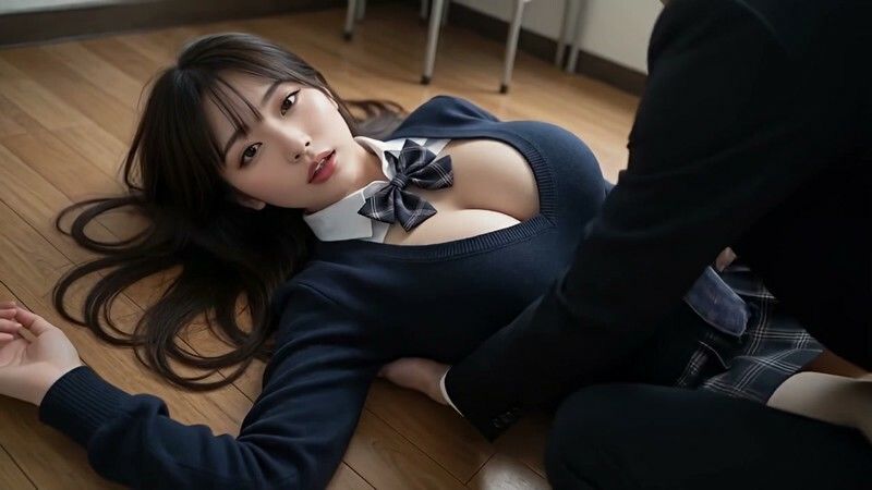 【JK53人斬り】女子校生と連続セックスでヤリまくる 〜前戯なし本番だけ25分・フルボイス・ぬるぬる動くフルHD〜【AI実写】 - サンプル画像 7