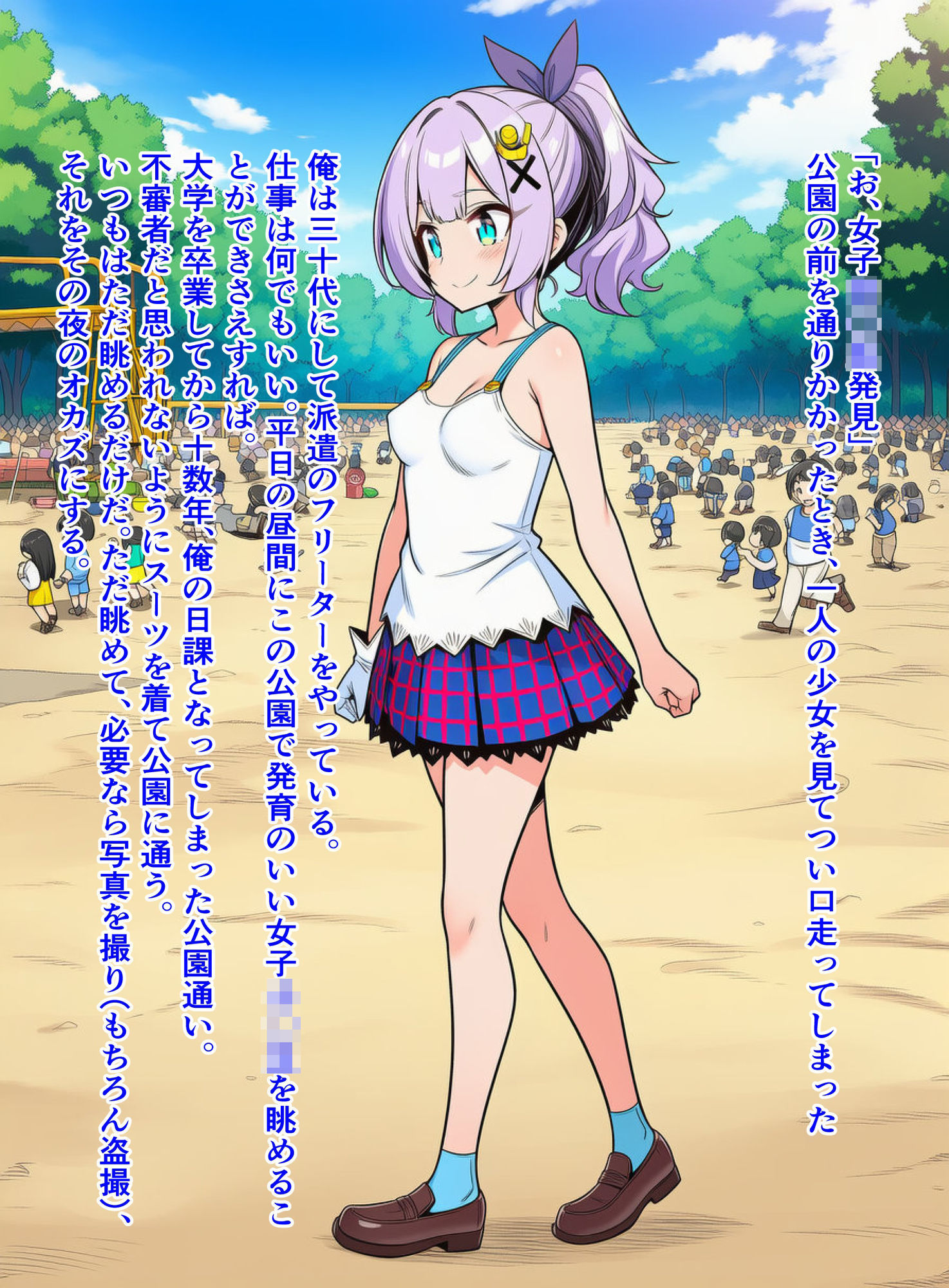 ジャ〇リンちゃんが公園でおっぱいを痴●されたあげく、トイレで襲われちゃう話 - サンプル画像 1