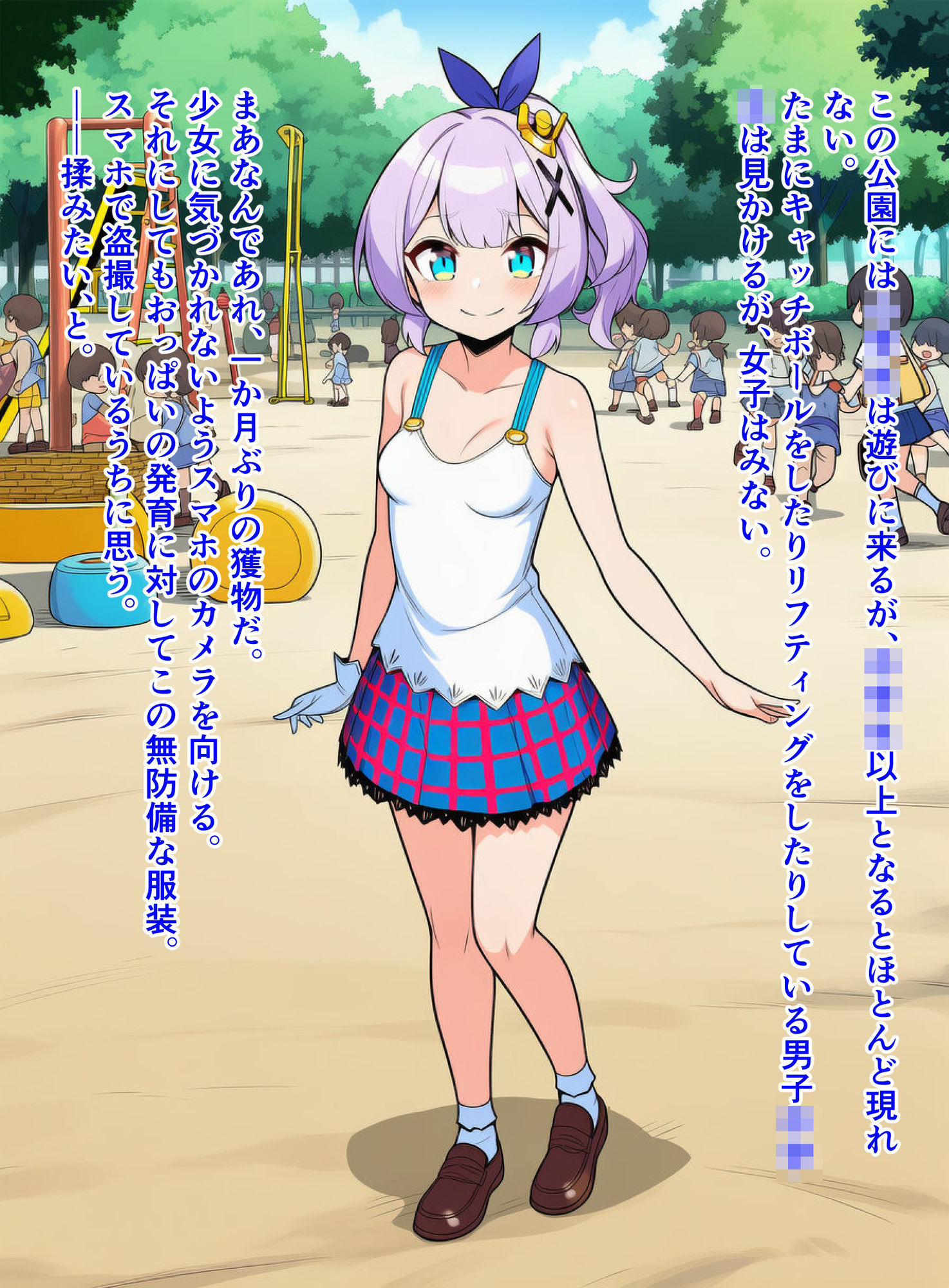 ジャ〇リンちゃんが公園でおっぱいを痴●されたあげく、トイレで襲われちゃう話 - サンプル画像 2