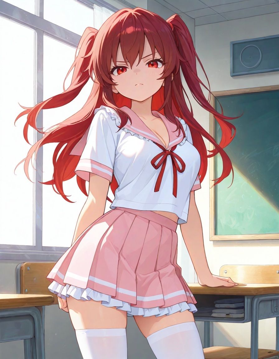 【放課後わからせ性指導】調子に乗ってたツインテールちゃんが放課後の教室で完全メス堕ち（みんなの性処理ペットになるまで） - サンプル画像 1
