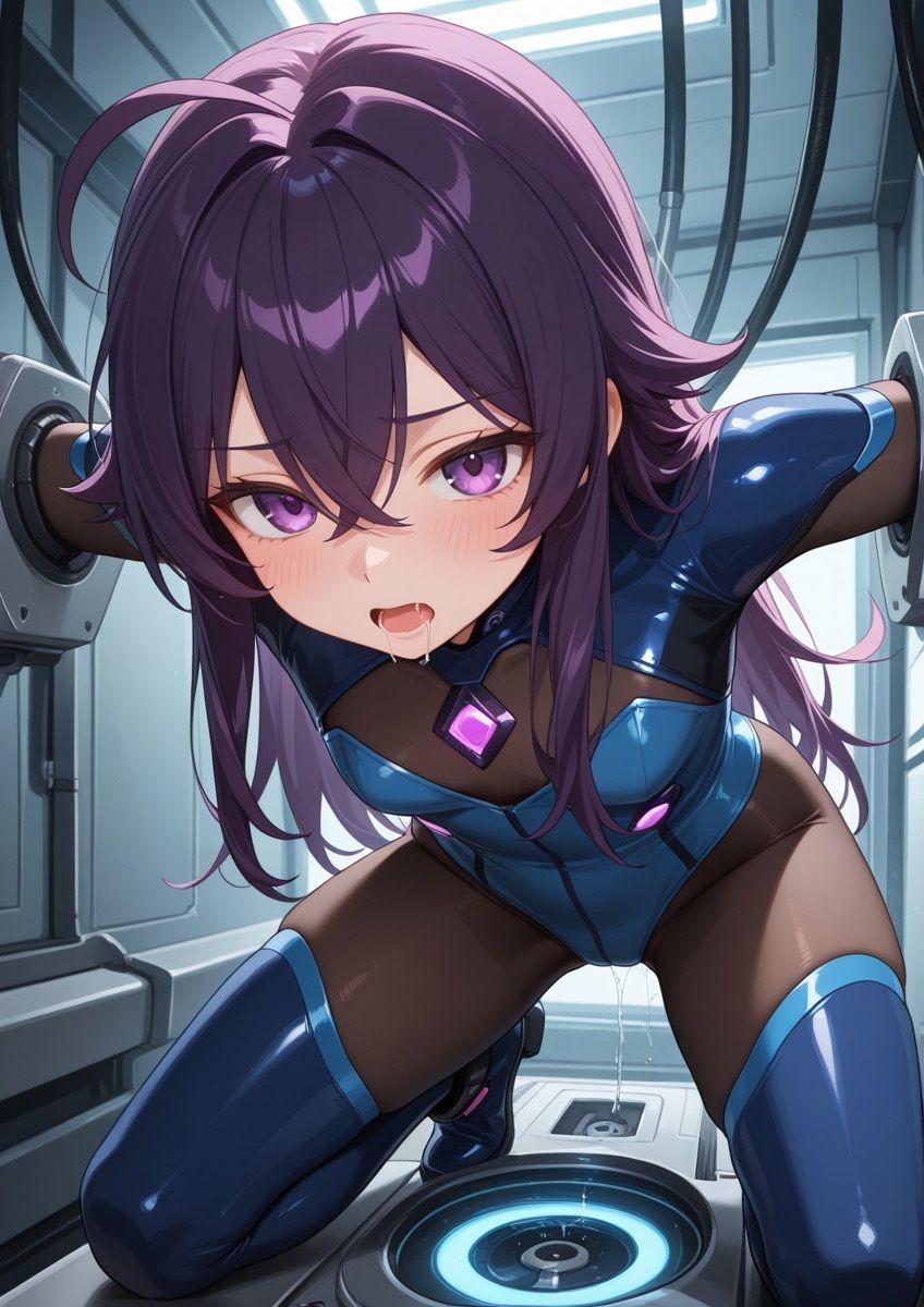 ぴっちりスーツの女の子が怪しい実験で拘束されてるやつ 1 - サンプル画像 5