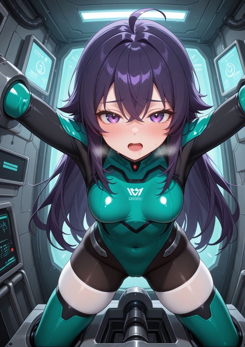 ぴっちりスーツの女の子が怪しい実験で拘束されてるやつ 1 - サンプル画像 6