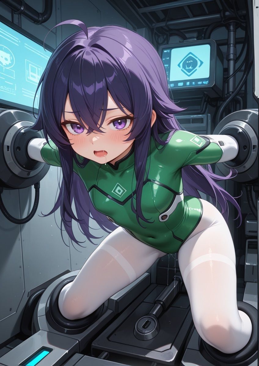ぴっちりスーツの女の子が怪しい実験で拘束されてるやつ 1 - サンプル画像 7