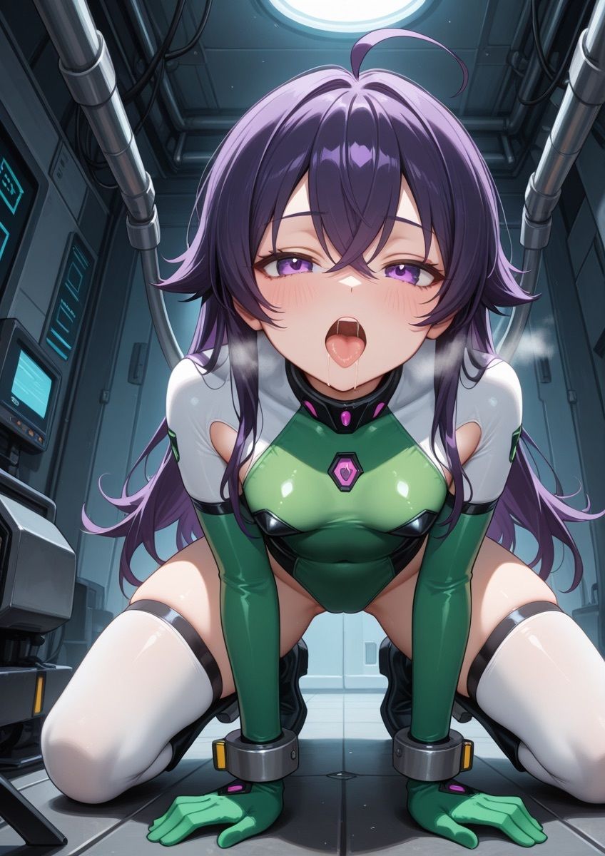 ぴっちりスーツの女の子が怪しい実験で拘束されてるやつ 1 - サンプル画像 8