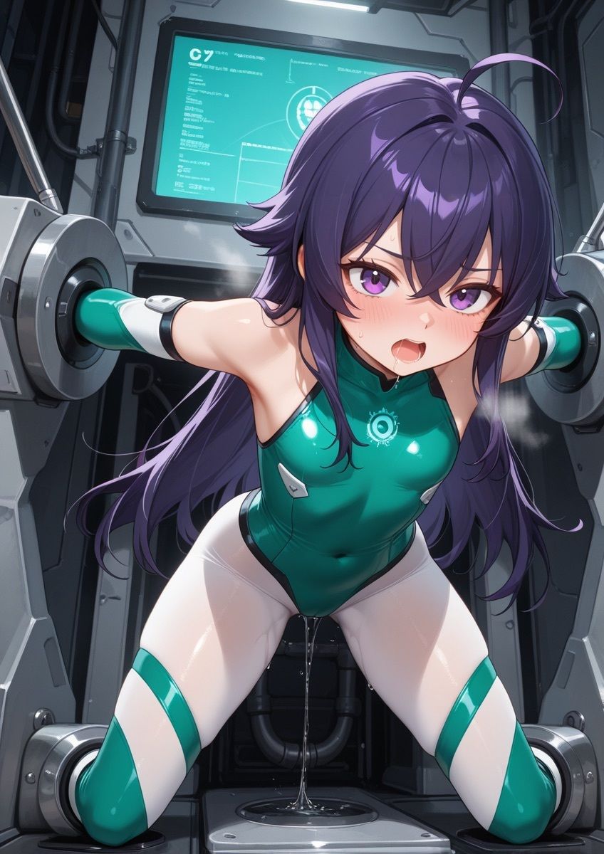 ぴっちりスーツの女の子が怪しい実験で拘束されてるやつ 1 - サンプル画像 9