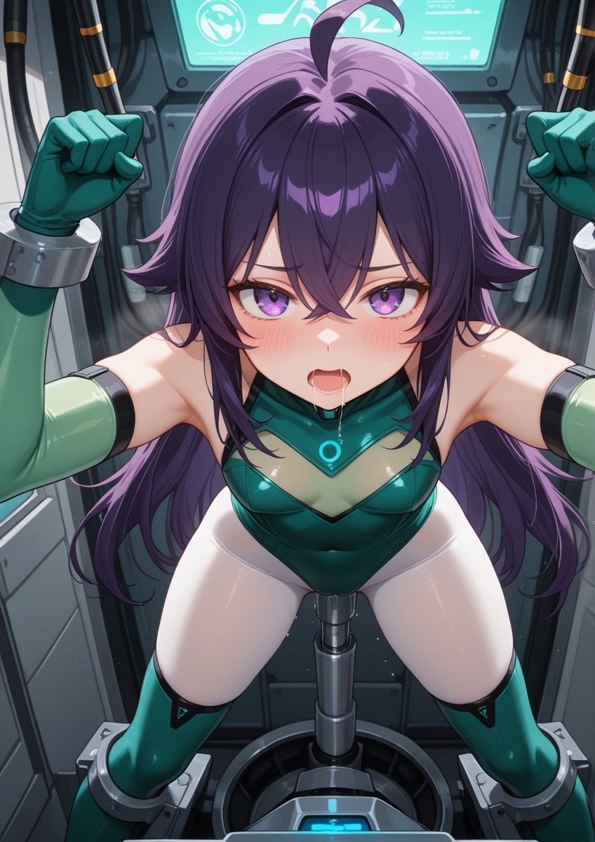 ぴっちりスーツの女の子が怪しい実験で拘束されてるやつ 1 - サンプル画像 10