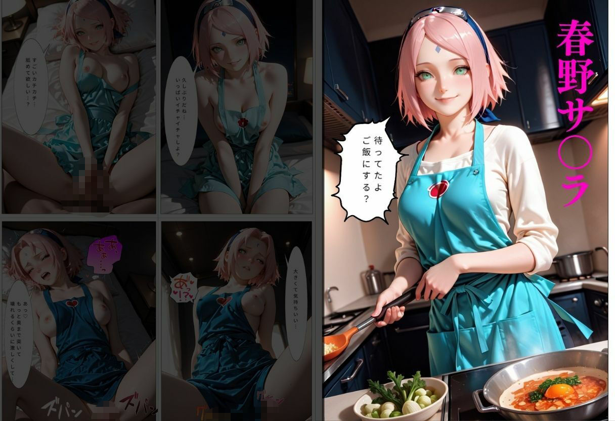 裸エプロンで誘惑ドキドキハーレム生活VOL.3 - サンプル画像 6