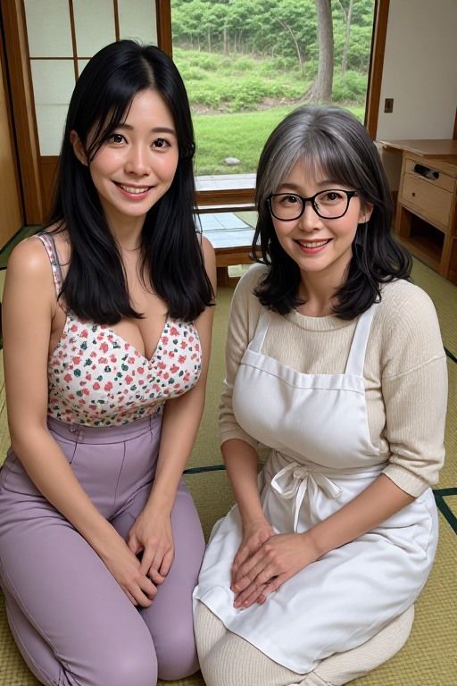 垂れ乳剛毛ママは僕のもの3〜帰省編〜 - サンプル画像 1