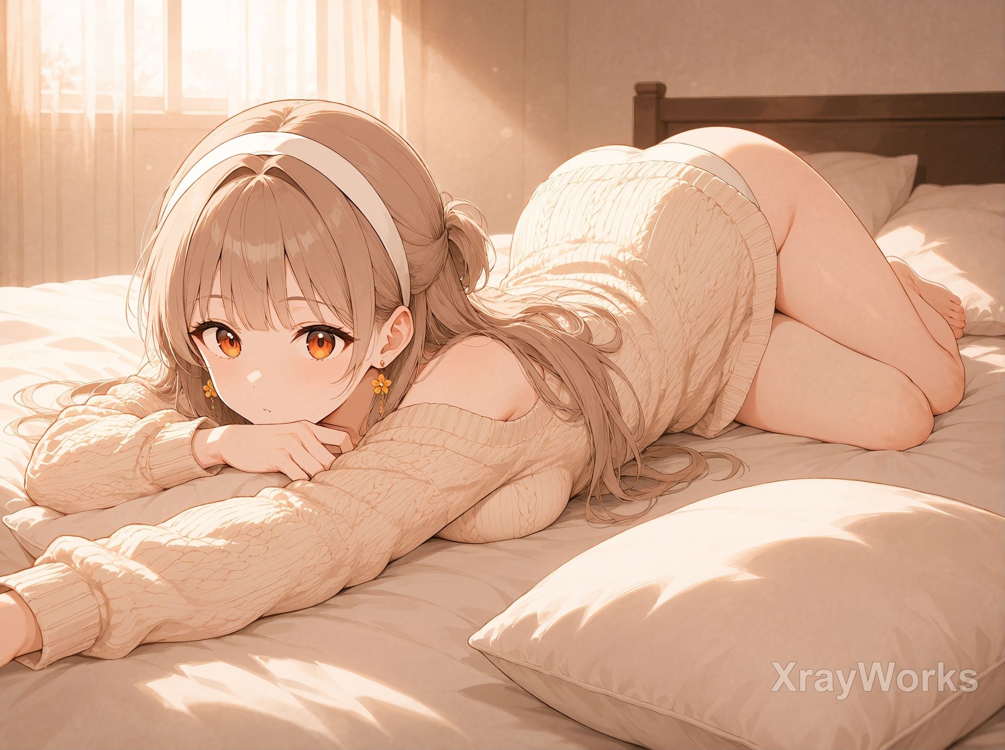 オリヴィアの日常 〜ハーフ系美少女のパンチラ・秘密の情事〜 CG85枚＋動画65本 - サンプル画像 1