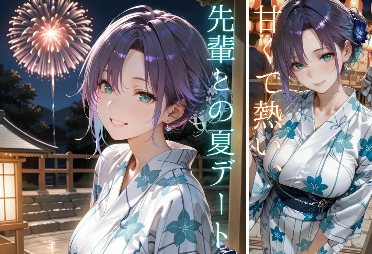 先輩との夏...花火デートからびしょ濡れ本殿SEX vol.2 - サンプル画像 5