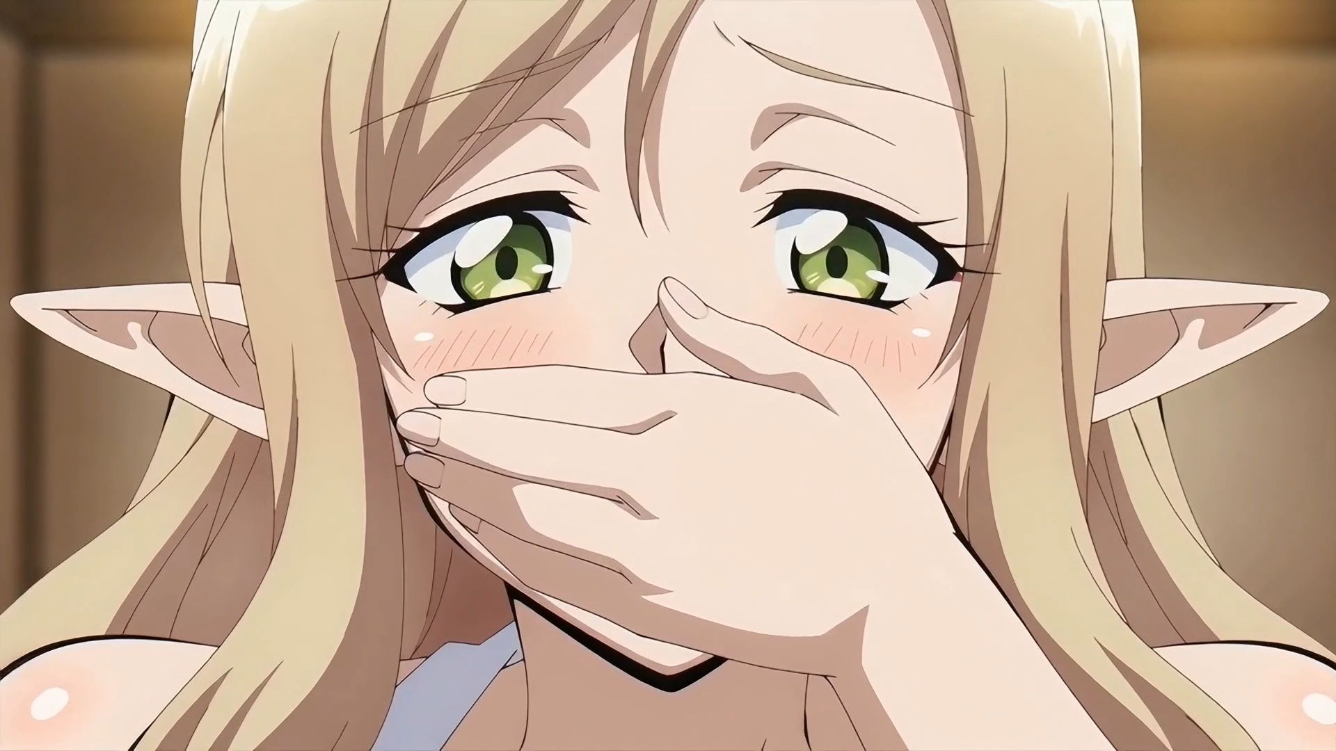 巨乳エルフさんと女医さんのエッチな百合くしゃみアニメ！/ A Sexy Yuri Sneeze Anime Between a Busty Elf and a Female Doctor！ - サンプル画像 1
