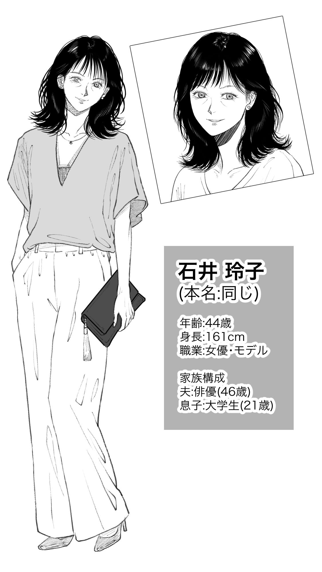 女優・石井玲子（44歳）の不倫〜息子と同い年の若手俳優と不倫をした美人女優についての下劣な噂話〜 - サンプル画像 1