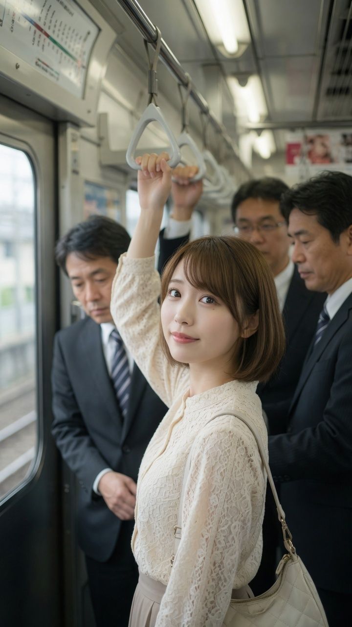 電車で見かけた好みの女性に悪戯 - サンプル画像 4