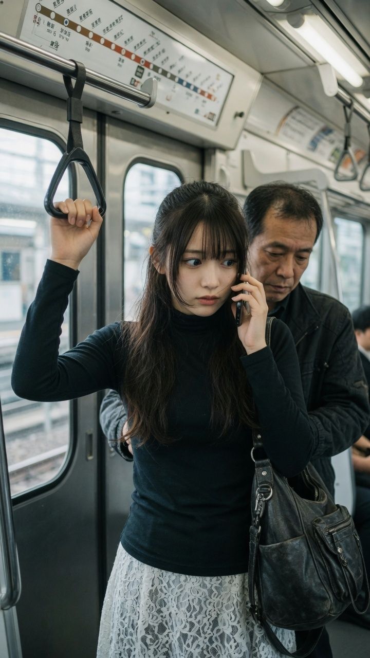 電車で見かけた好みの女性に悪戯 - サンプル画像 5