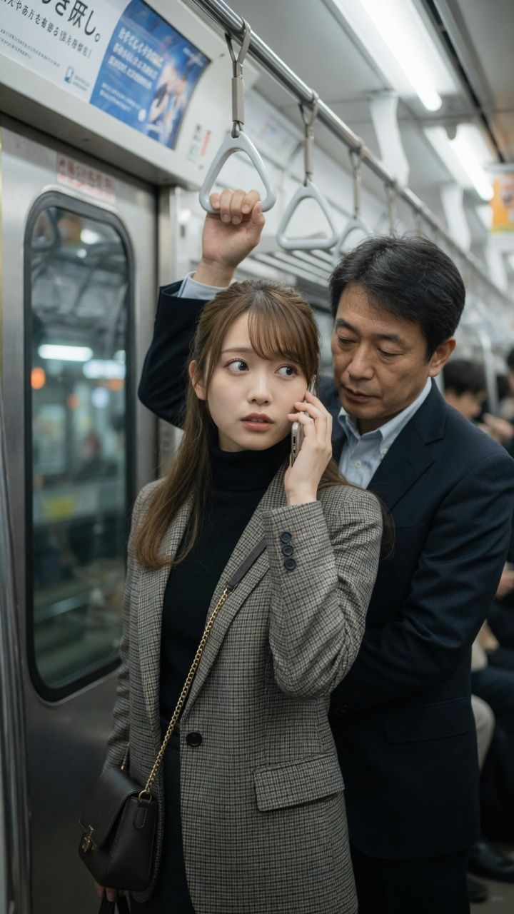 電車で見かけた好みの女性に悪戯 - サンプル画像 7