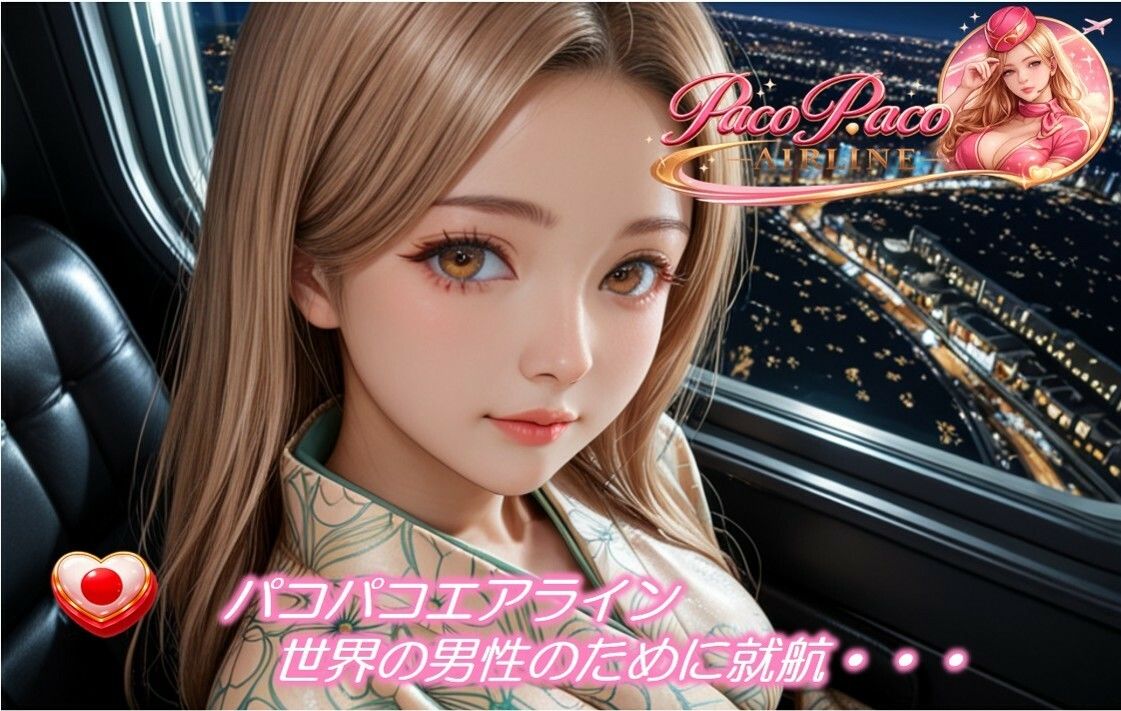 世界中のCAと空でプレイ〜 フルボイス28分動画 Paco Paco Airline 日本・韓国・中国 路線〜 - サンプル画像 1