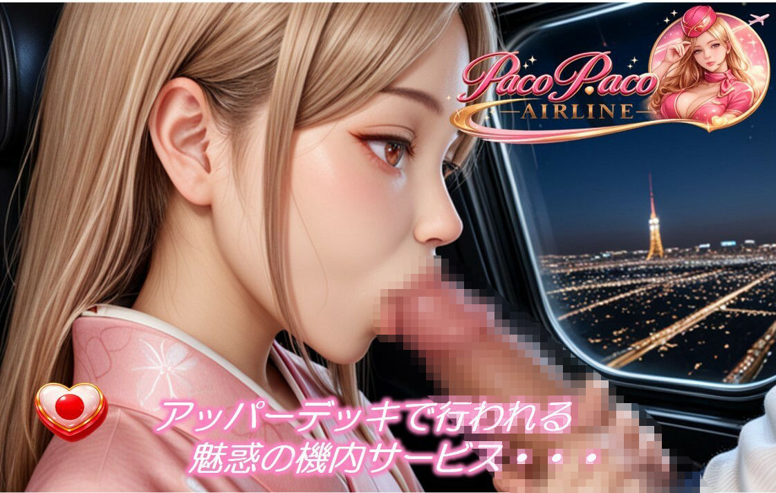 世界中のCAと空でプレイ〜 フルボイス28分動画 Paco Paco Airline 日本・韓国・中国 路線〜 - サンプル画像 2