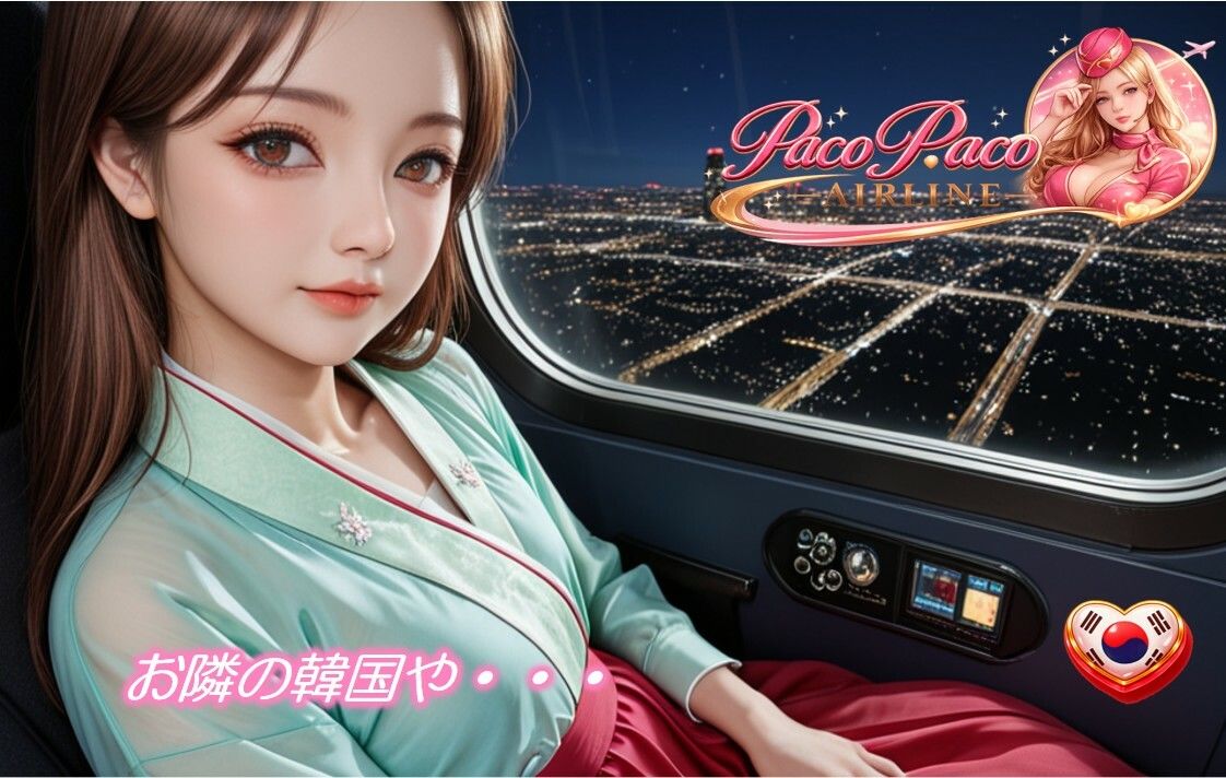 世界中のCAと空でプレイ〜 フルボイス28分動画 Paco Paco Airline 日本・韓国・中国 路線〜 - サンプル画像 4