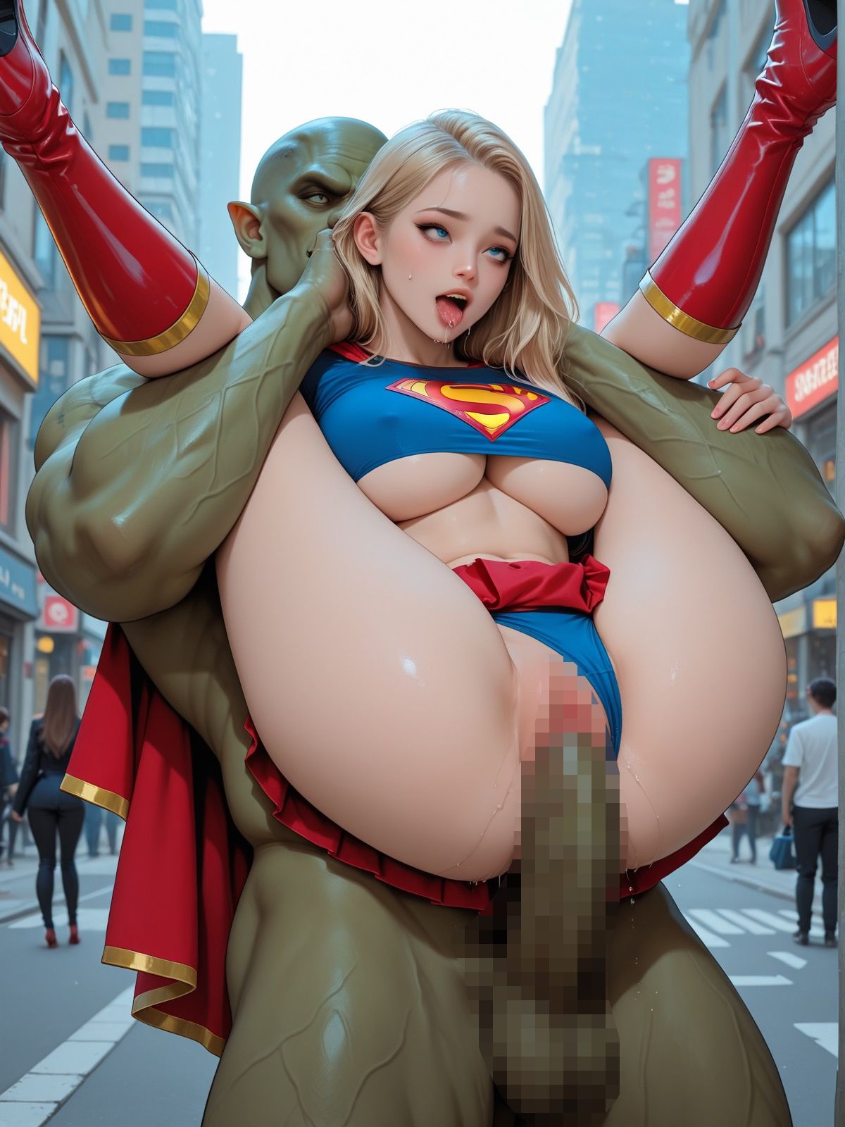 ヴィランに敗北スーパーヒロイン - サンプル画像 9