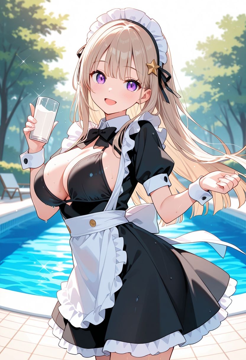 どっちが好き？ ナースVSメイド 夏の濡れ透けプール対決 【 JKLEAKS 49 】流出動画付・音声付き！ - サンプル画像 3