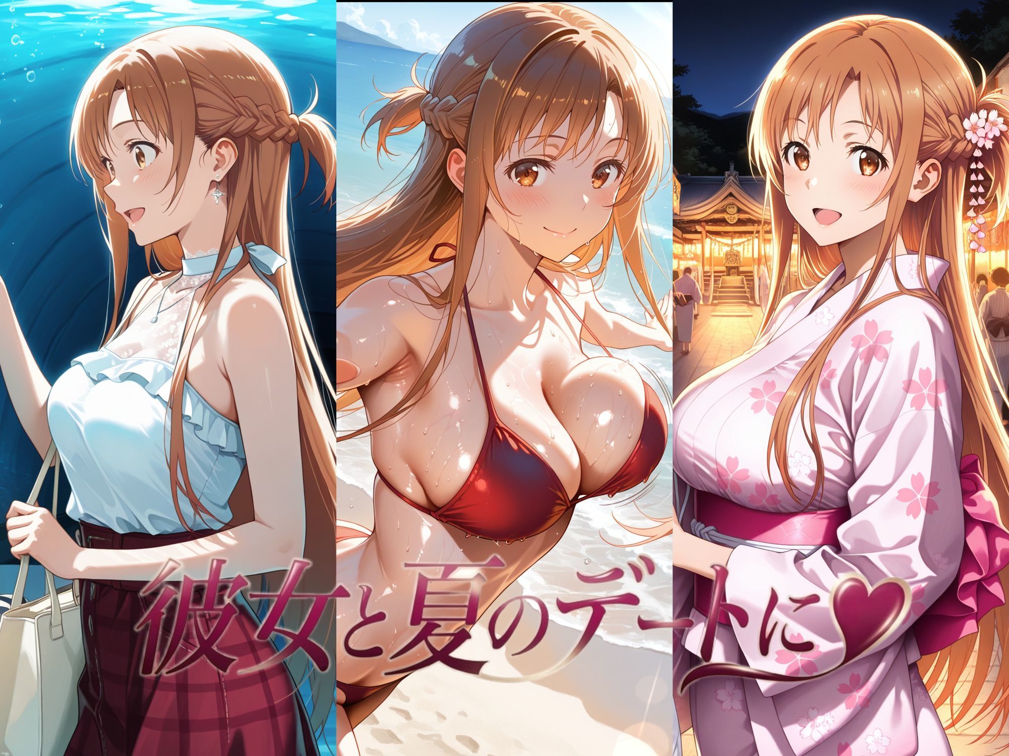 プリンセス夏デート  結〇明日奈 - サンプル画像 2