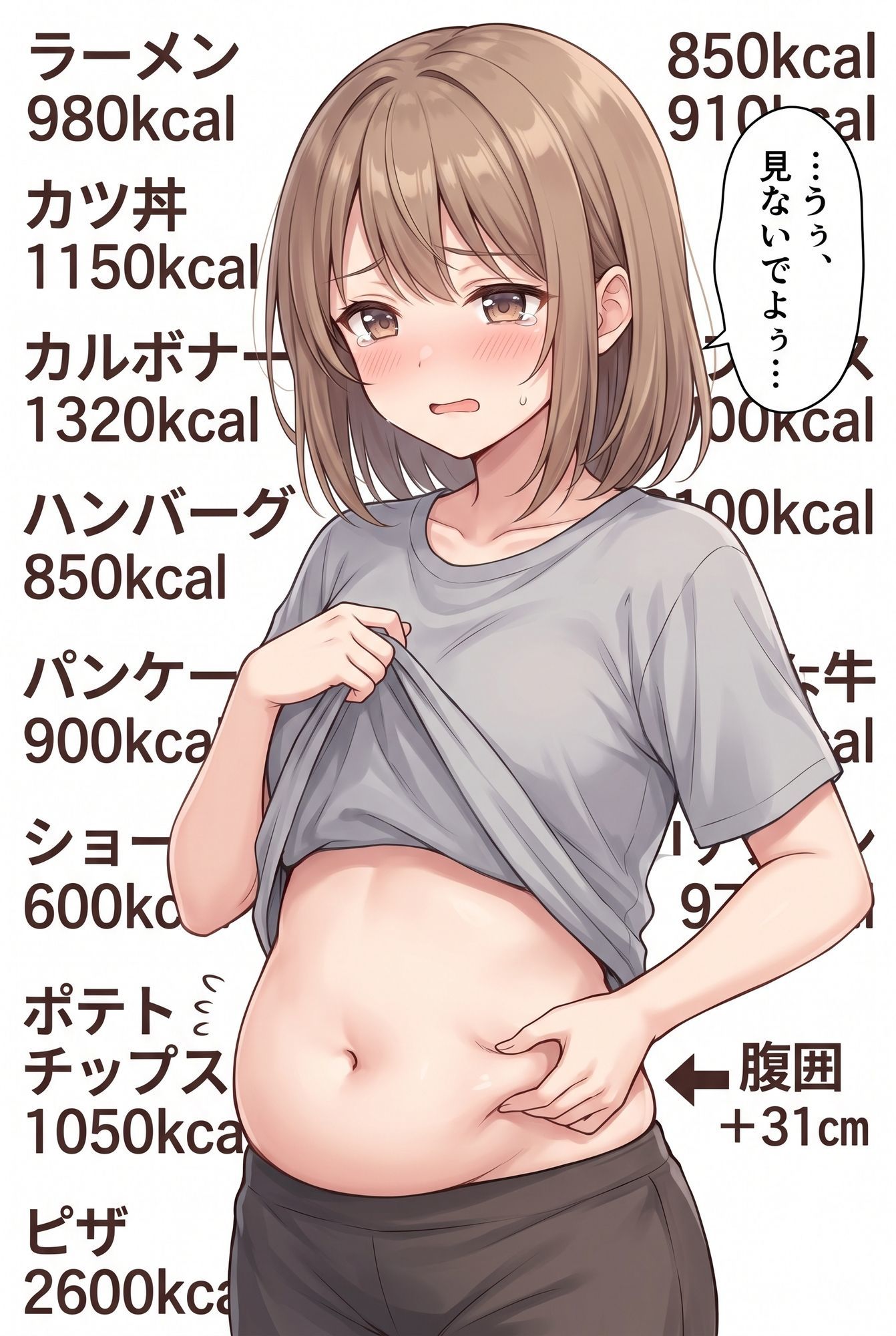 太らせぽっちゃり少女CG 【04】 - サンプル画像 7