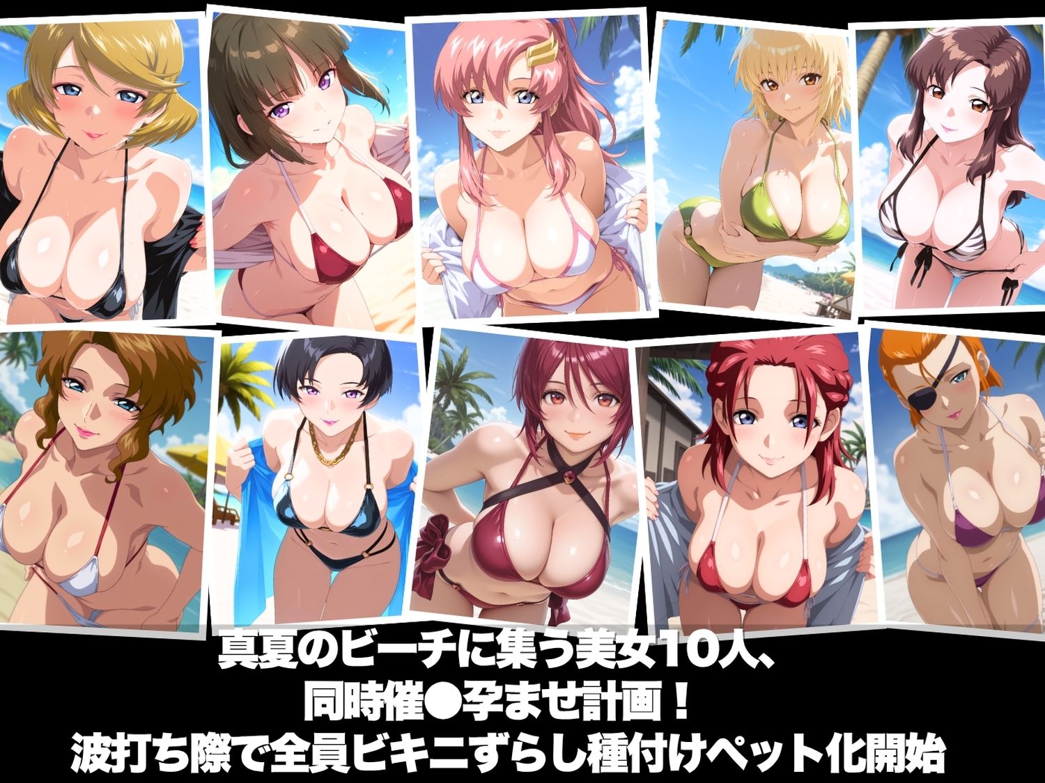 真夏の海辺で堕ちて 〜おじさんの虜になって妊娠するまで〜 ガ●ダムSEED編 - サンプル画像 1