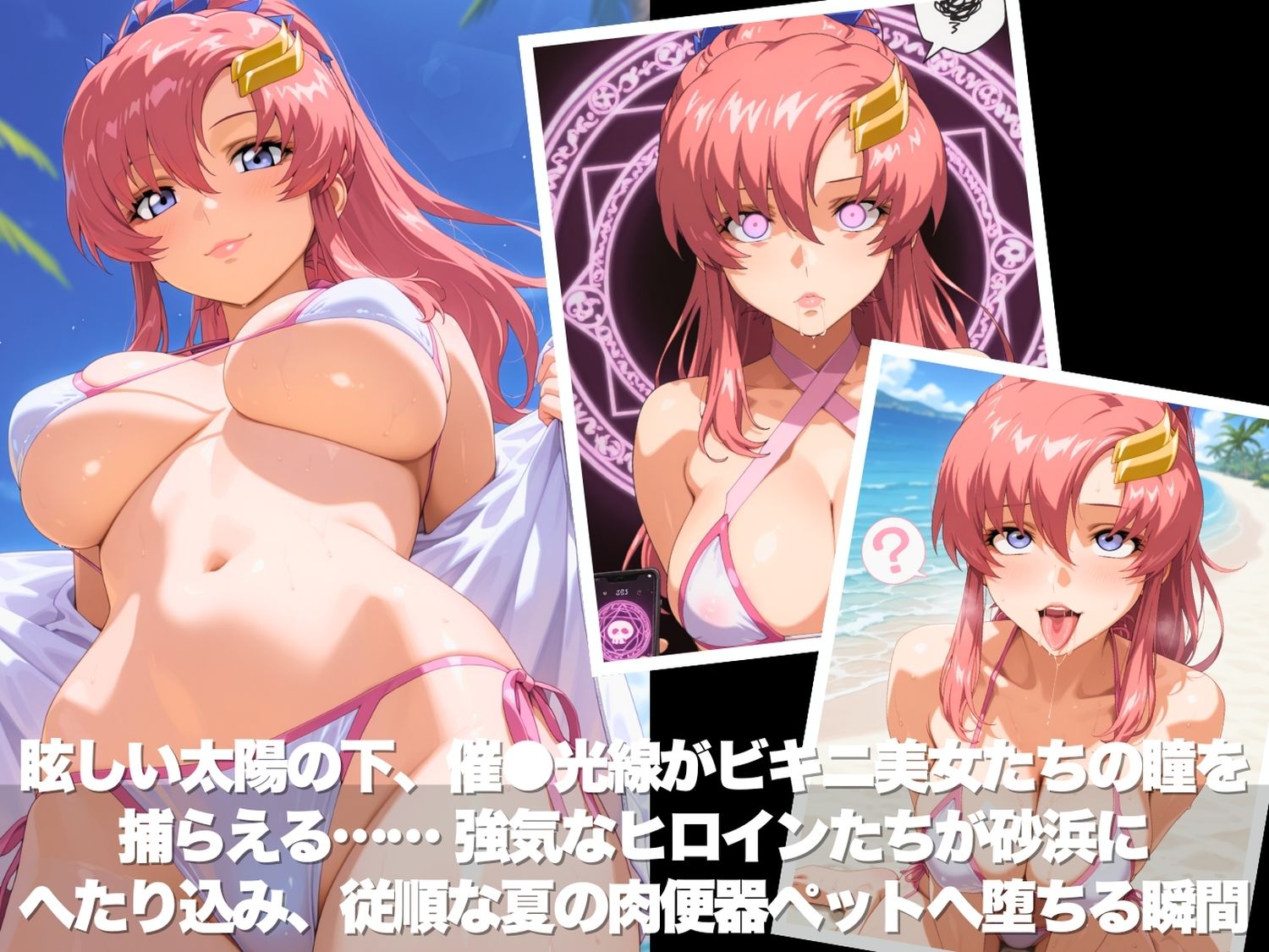 真夏の海辺で堕ちて 〜おじさんの虜になって妊娠するまで〜 ガ●ダムSEED編 - サンプル画像 2
