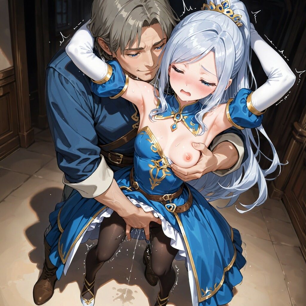 敗国の孕み袋 〜ロリ貧乳処女王女・貴族娘をロリコン貴族の都合の良い性処理おもちゃにする強●実践性教育指導〜貴族学園編 - サンプル画像 6